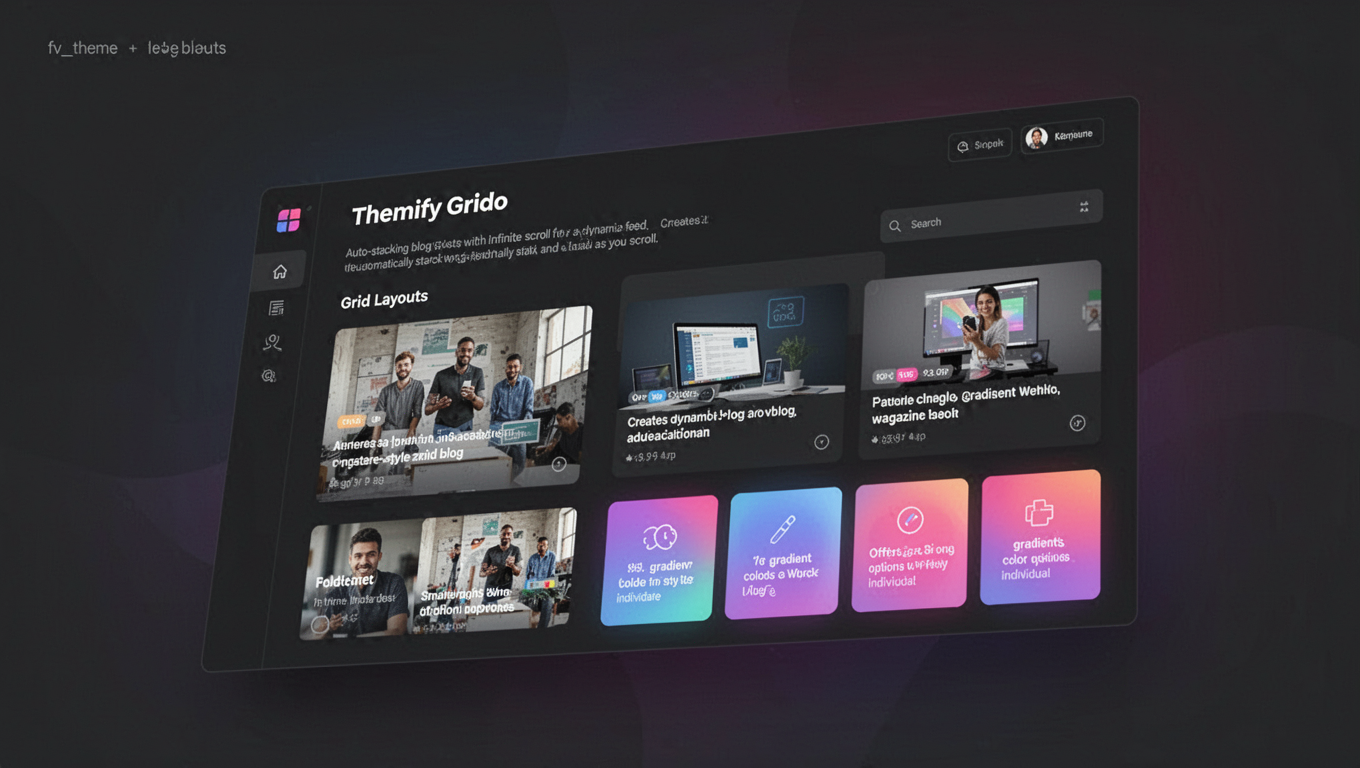 Preview of Themify Grido