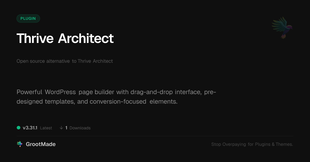 Preview of Thrive Architect
