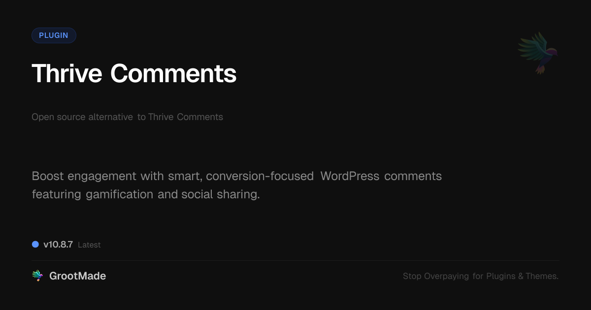 Preview of Thrive Comments