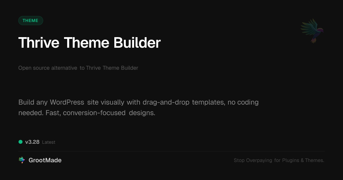 Preview of Thrive Theme Builder
