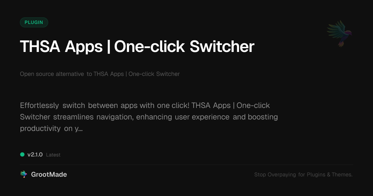 Preview of THSA Apps | One-click Switcher