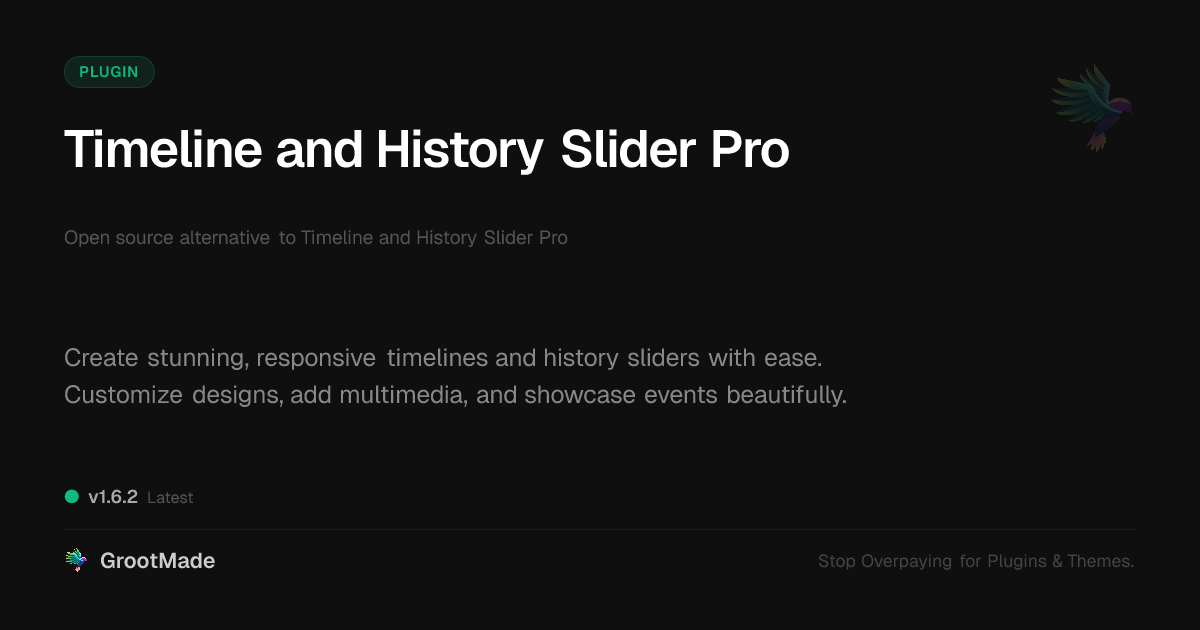 Preview of Timeline and History Slider Pro