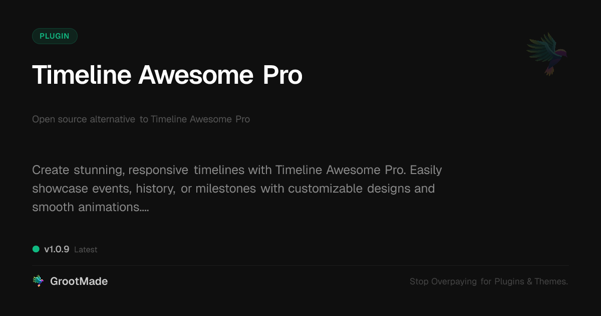 Preview of Timeline Awesome Pro