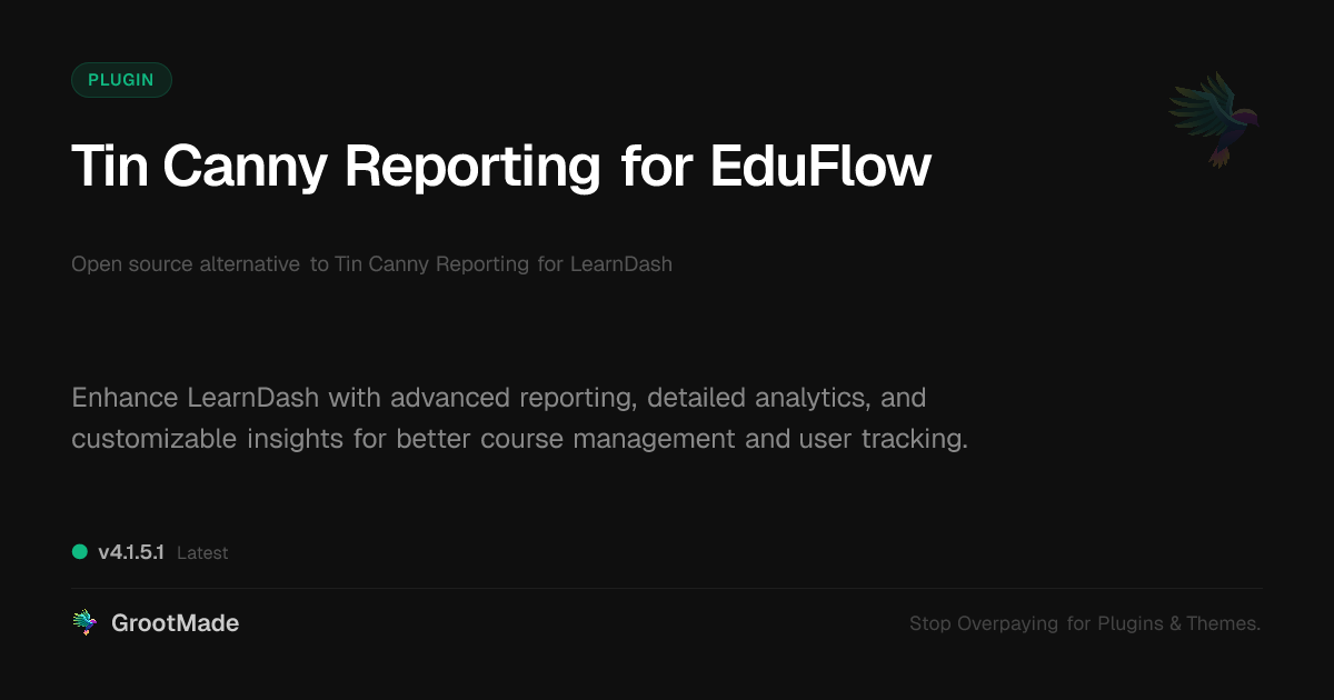 Preview of Tin Canny Reporting for EduFlow
