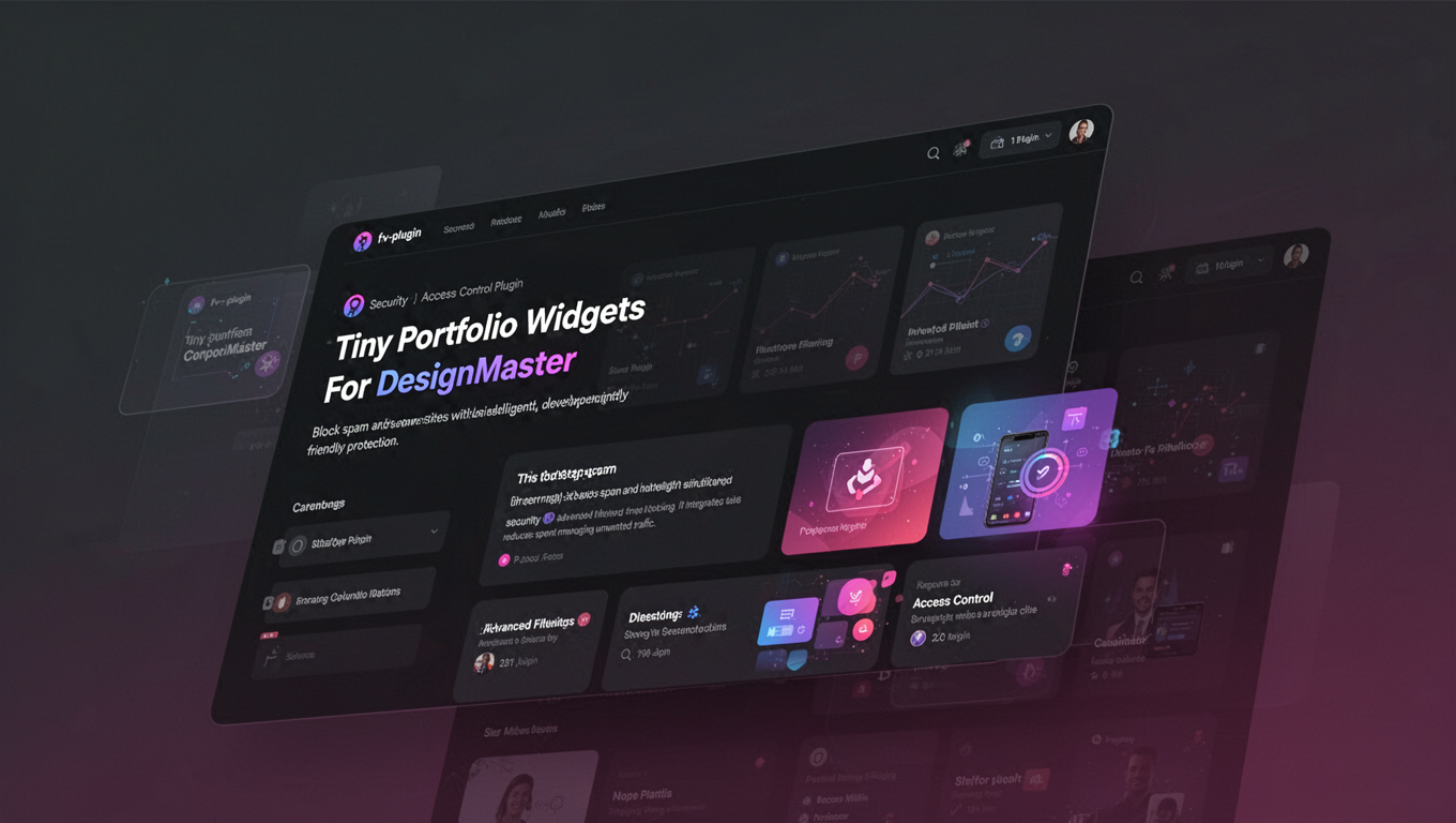 Preview of Tiny Portfolio Widgets For DesignMaster