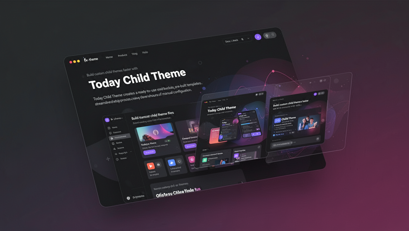 Preview of Today Child Theme