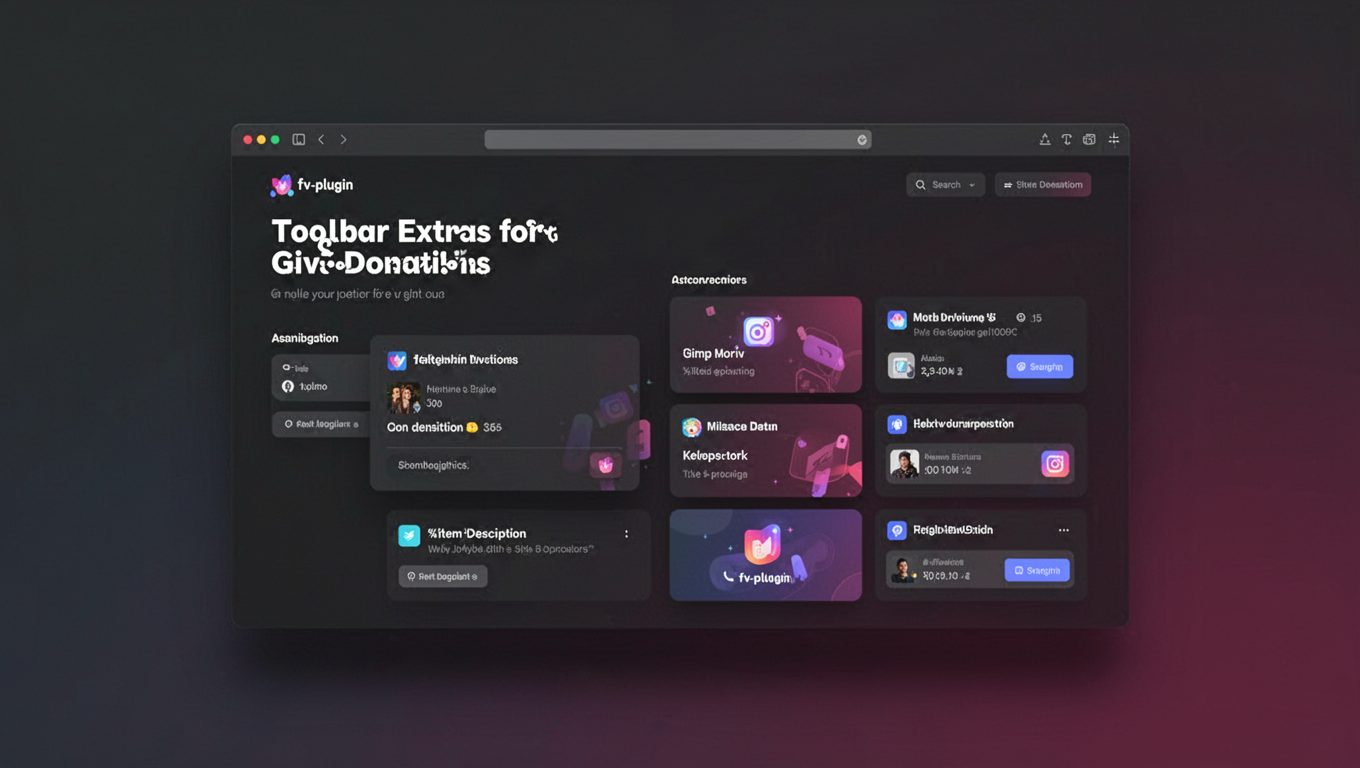 Preview of Toolbar Extras for Give Donations