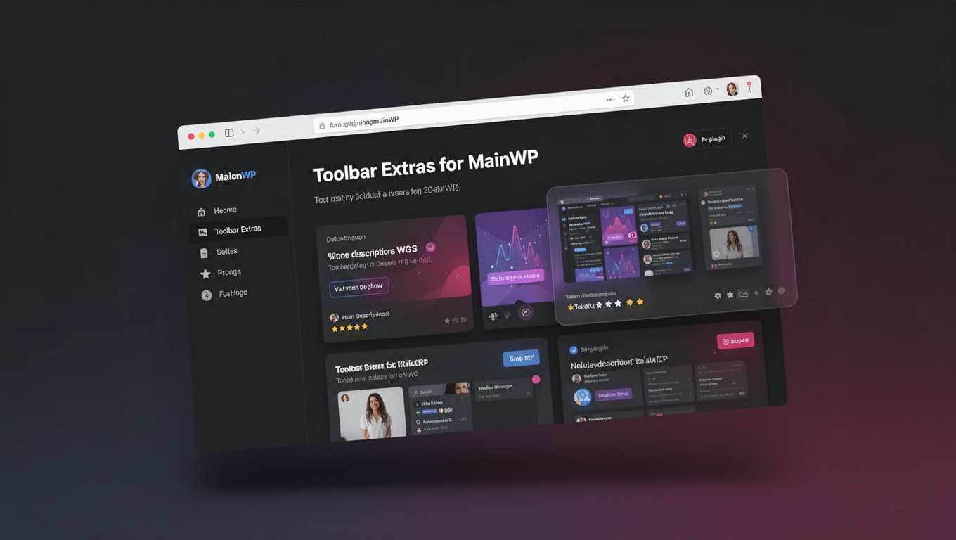 Preview of Toolbar Extras for MainWP