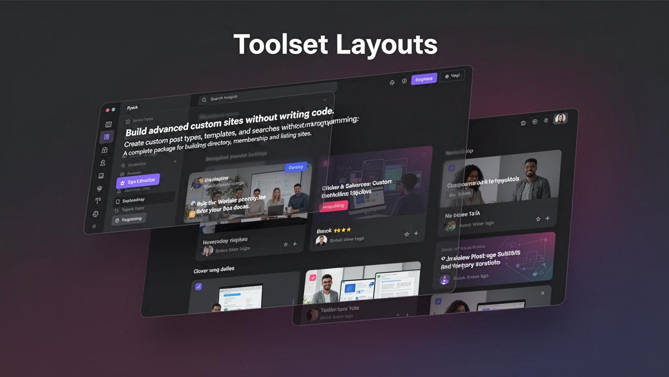 Preview of Toolset Layouts