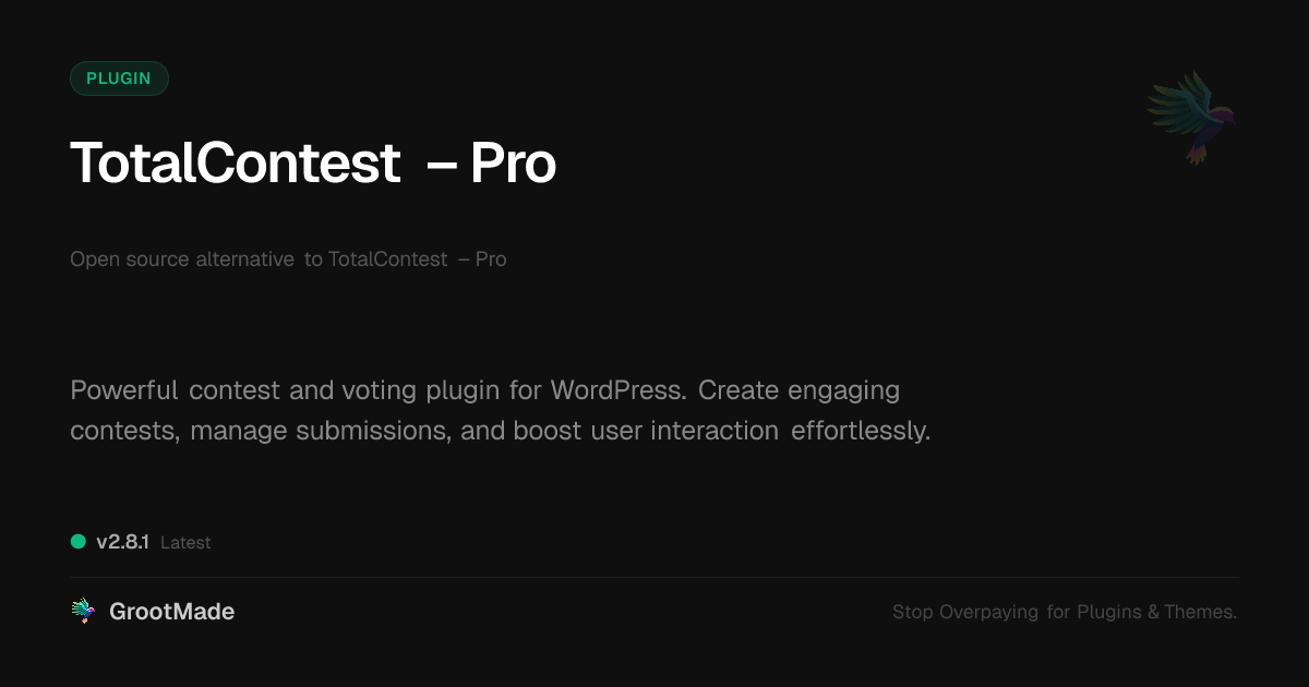 Preview of TotalContest – Pro