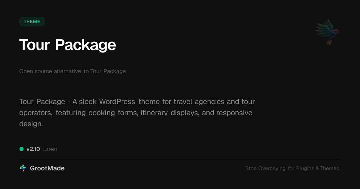 Preview of Tour Package