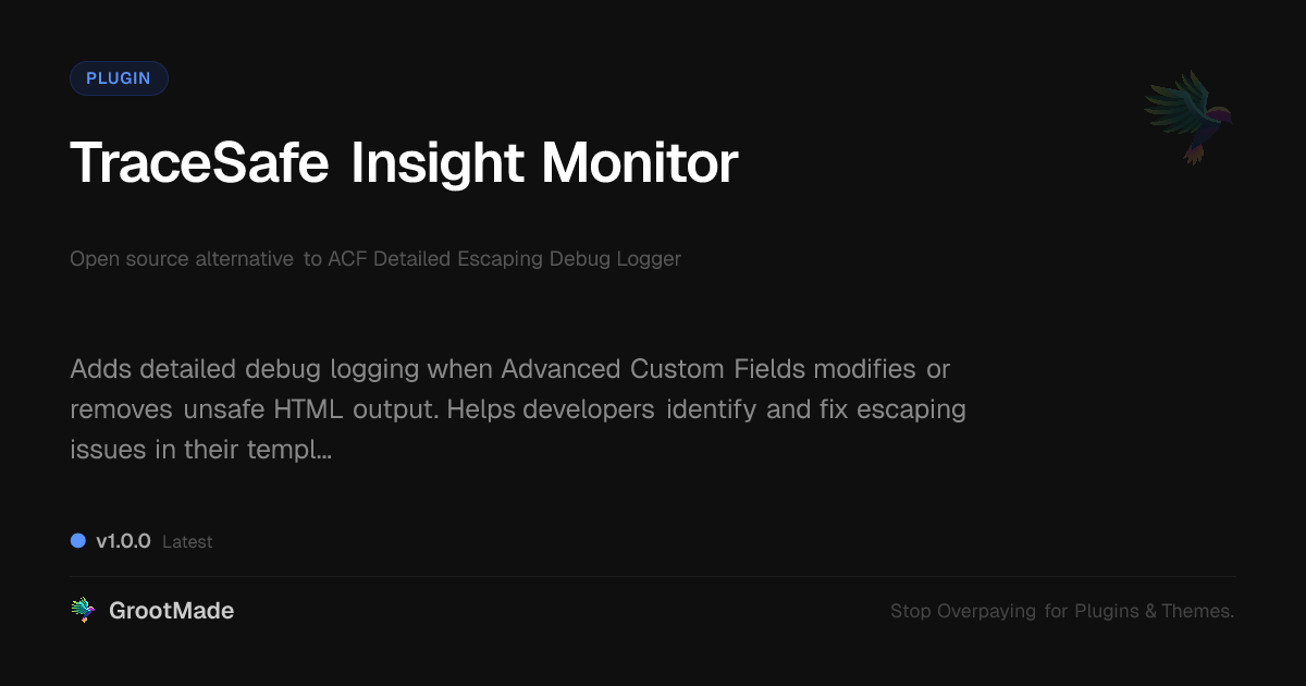Preview of TraceSafe Insight Monitor