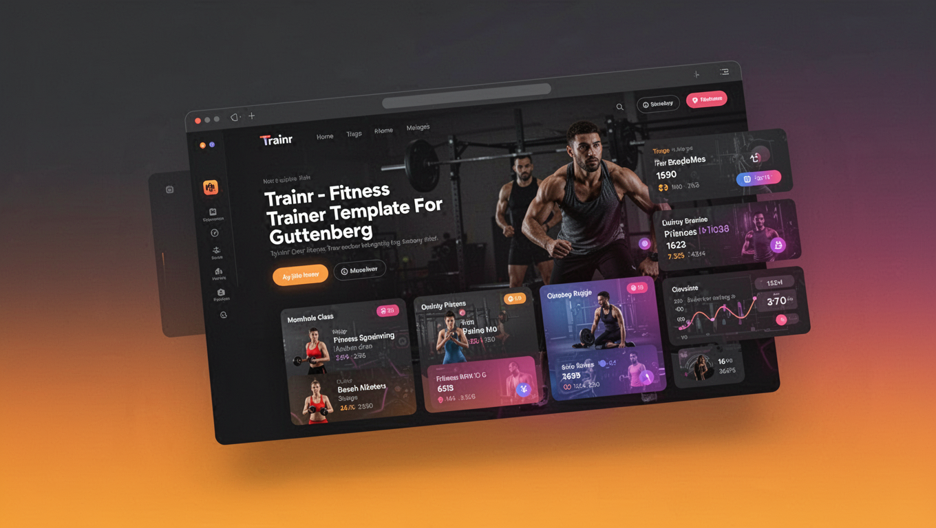 Preview of Trainr - Fitness Trainer Template For Gutenberg