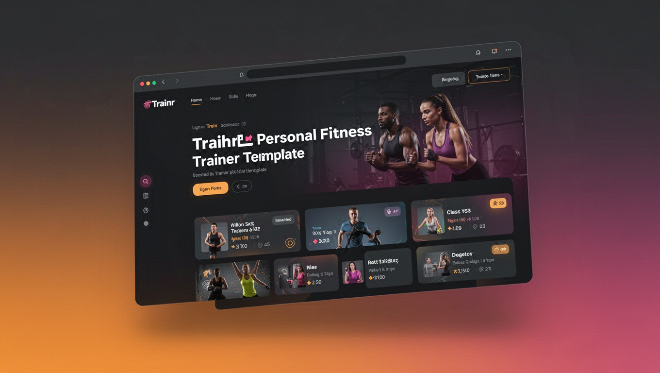 Preview of Trainr - Personal Fitness Trainer Template