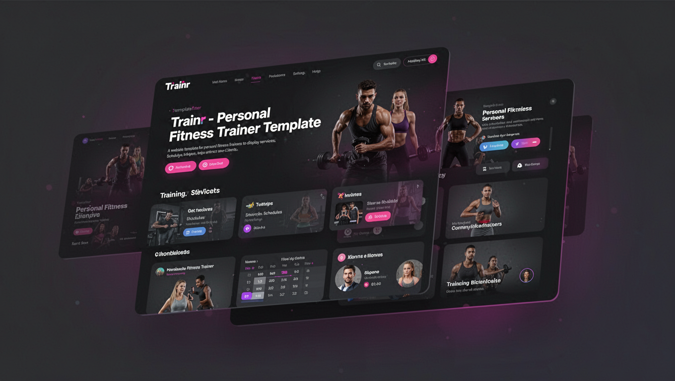 Preview of Trainr - Personal Fitness Trainer Template