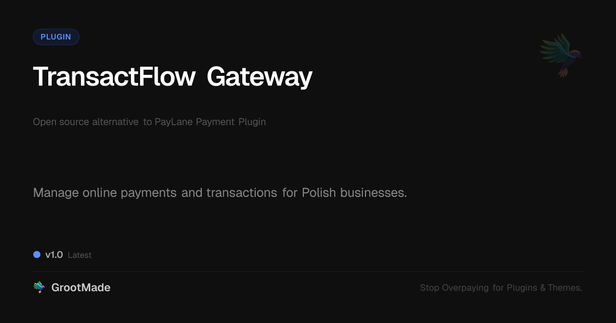 Preview of TransactFlow Gateway