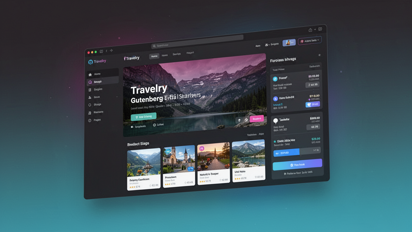 Preview of Travelry - Gutenberg Travel Template