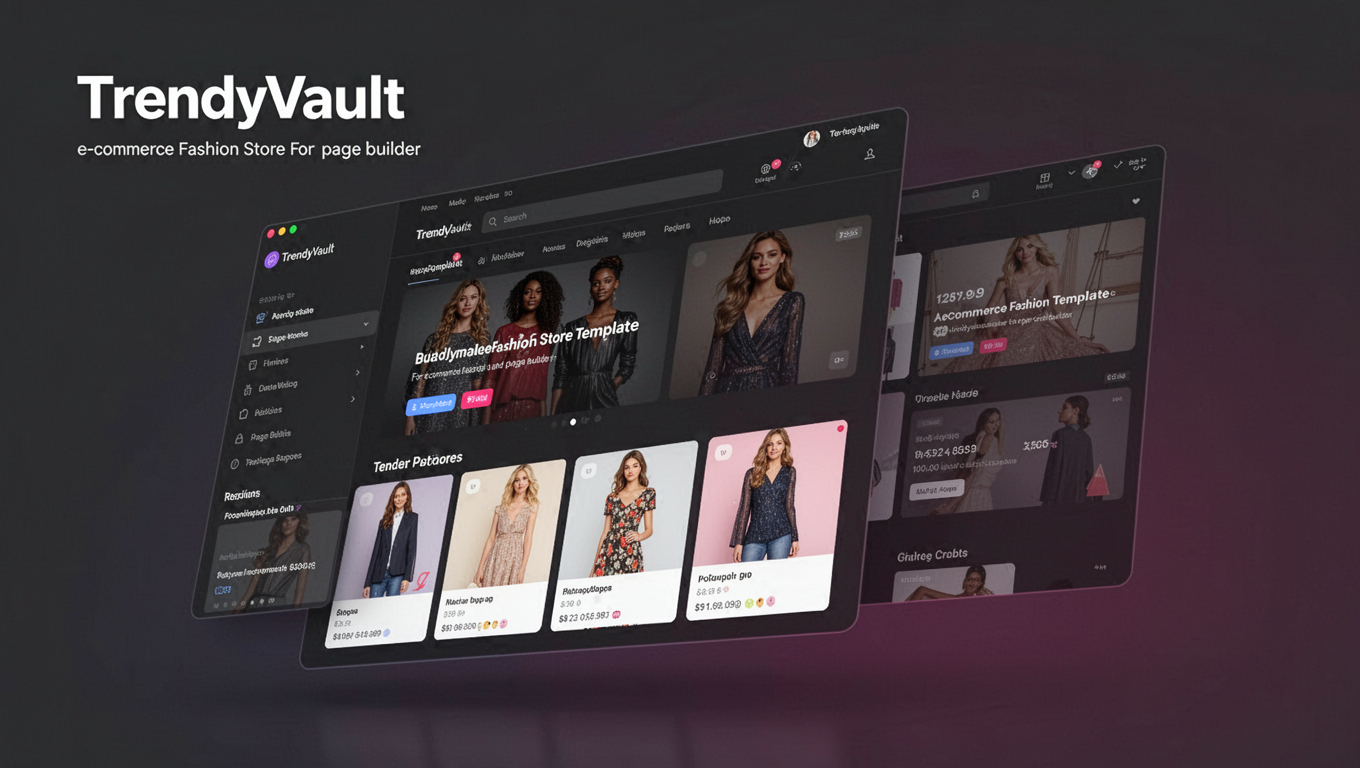 Preview of TrendyVault - WooCommerce Fashion Store Template For Elementor