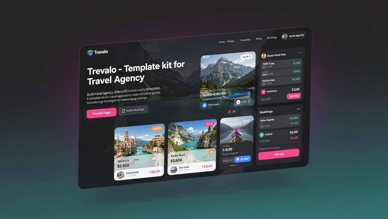 Preview of Trevalo - Template kit for Travel Agency