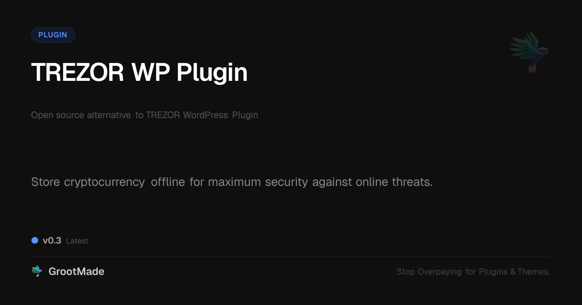 Preview of TREZOR WP Plugin