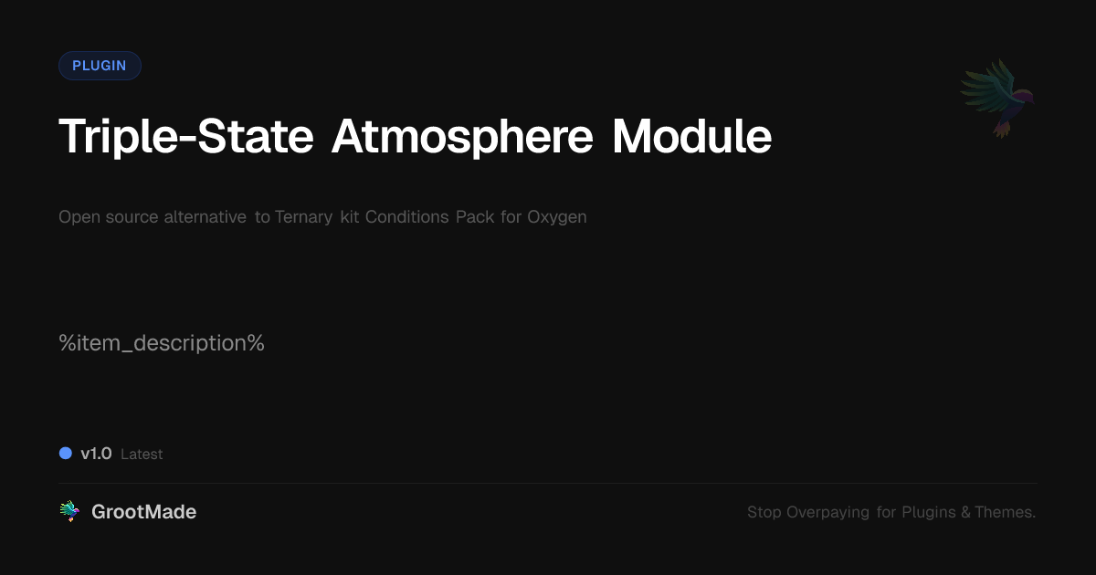 Preview of Triple-State Atmosphere Module