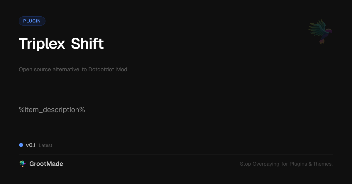 Preview of Triplex Shift