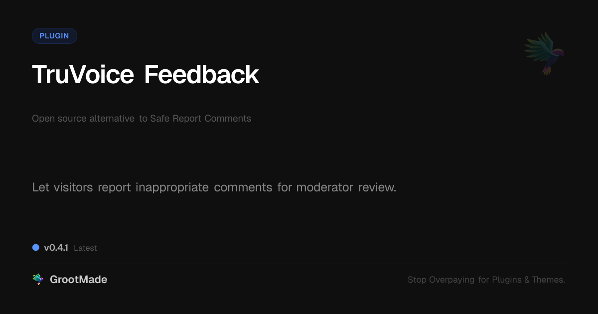 Preview of TruVoice Feedback