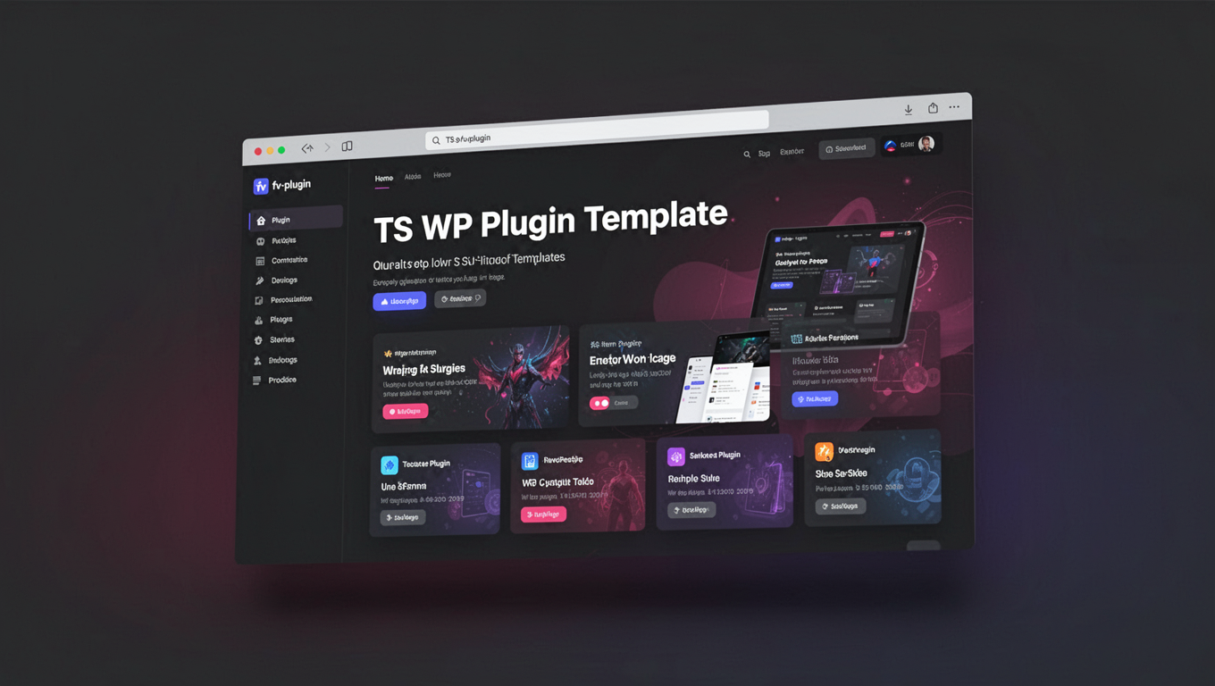 Preview of TS WP Plugin Template