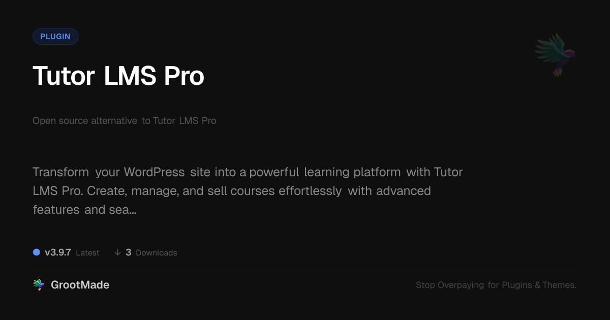 Preview of Tutor LMS Pro