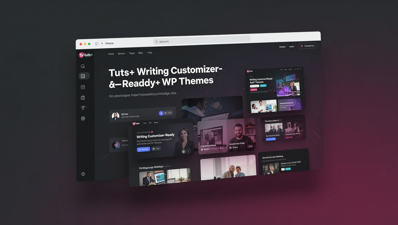 Preview of Tuts+ Writing Customizer-Ready WP Themes