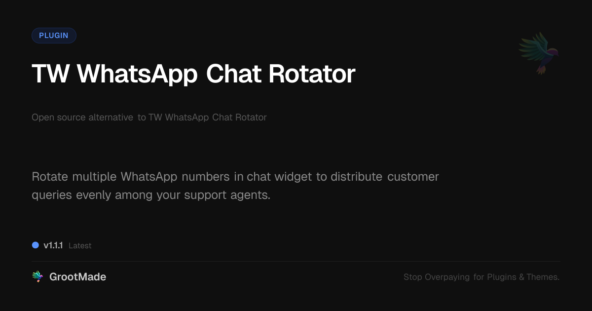 Preview of TW WhatsApp Chat Rotator