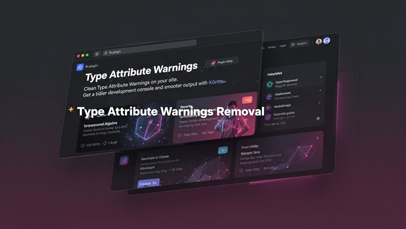 Preview of Type Attribute Warnings Removal 