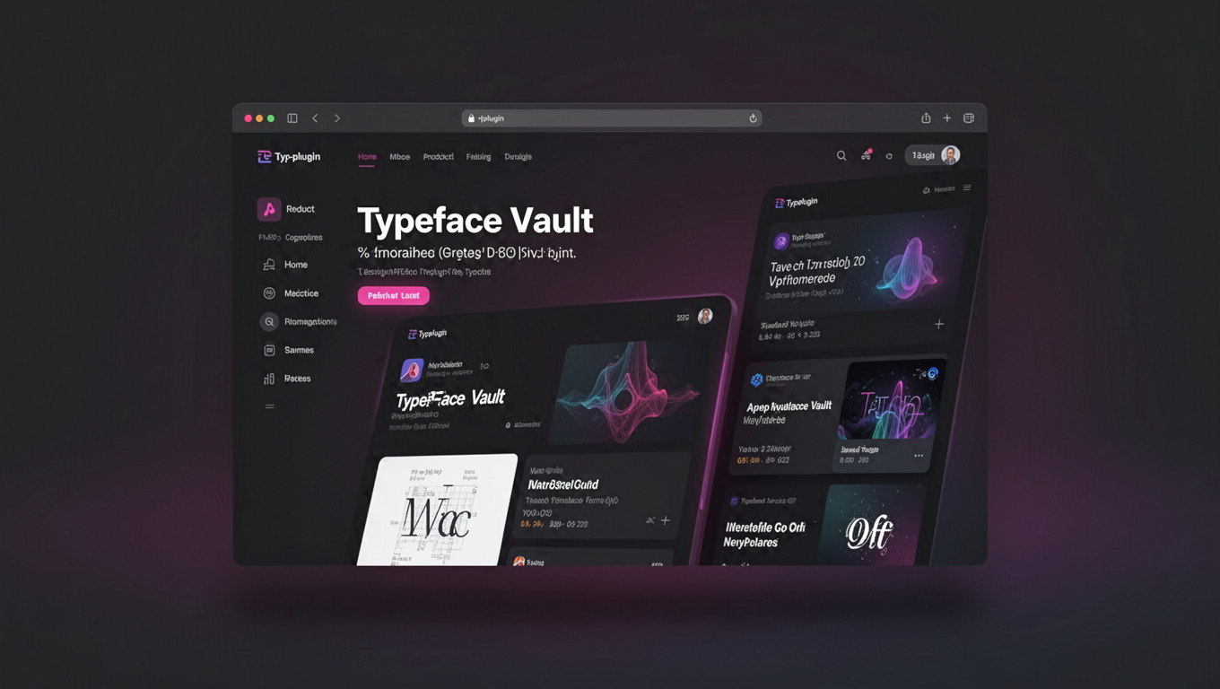 Preview of Typeface Vault