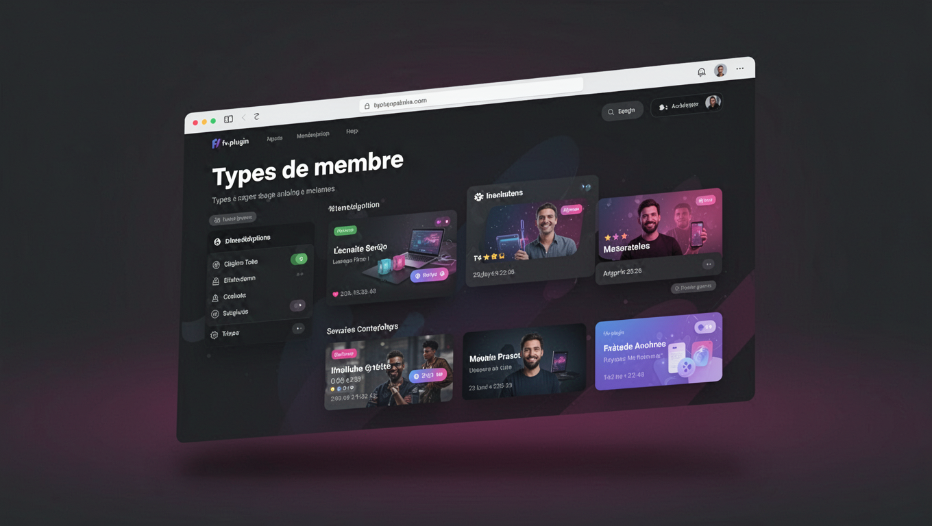 Preview of Types de membre