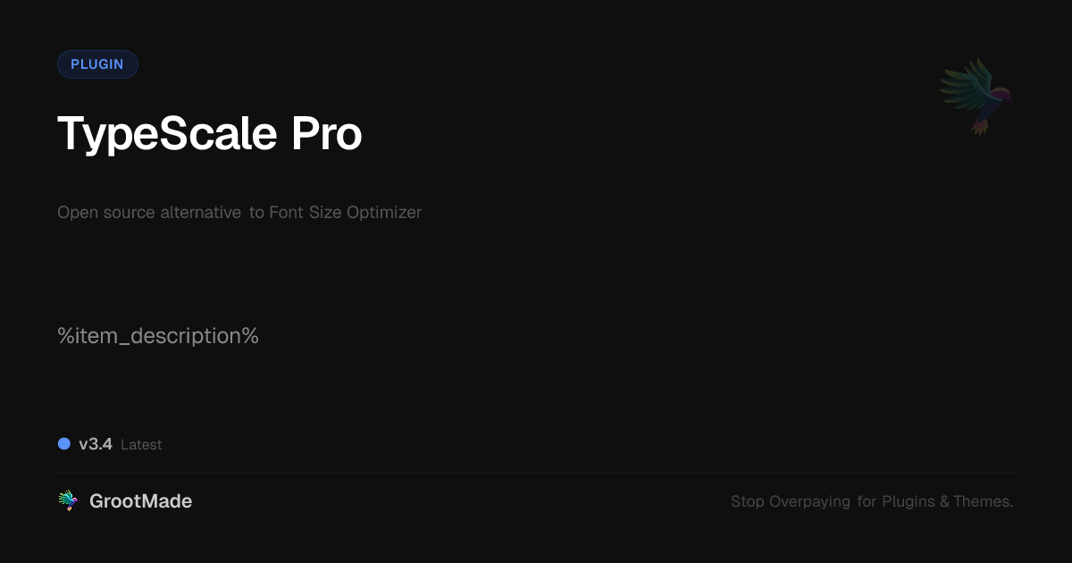 Preview of TypeScale Pro