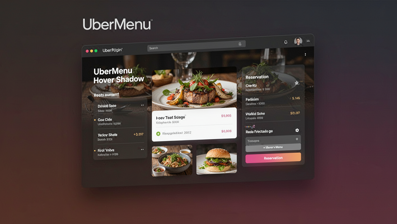 Preview of UberMenu Hover Shadow