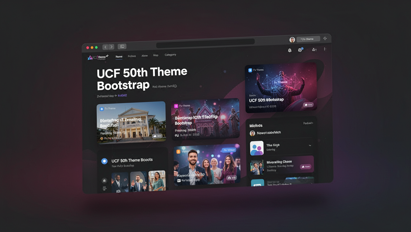 Preview of UCF 50th Theme Bootstrap