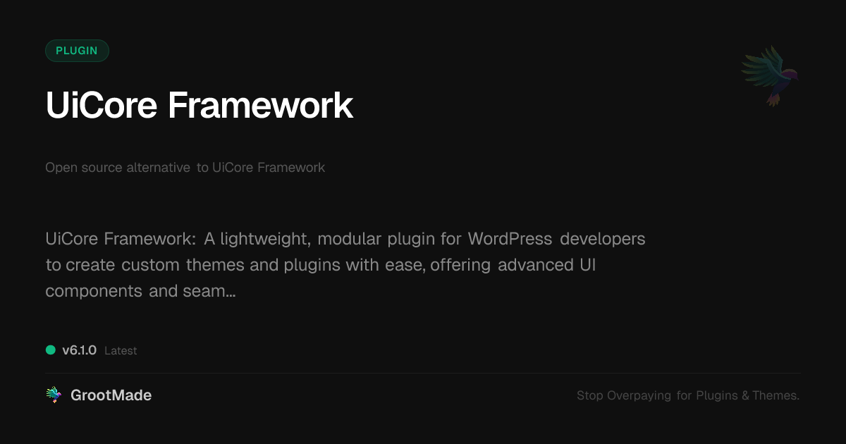 Preview of UiCore Framework