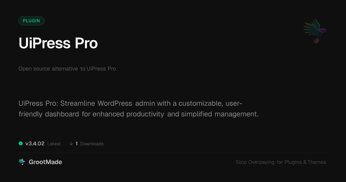 Preview of UiPress Pro