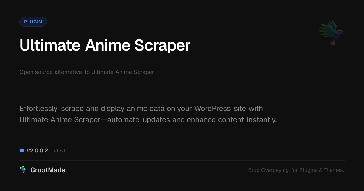 Preview of Ultimate Anime Scraper