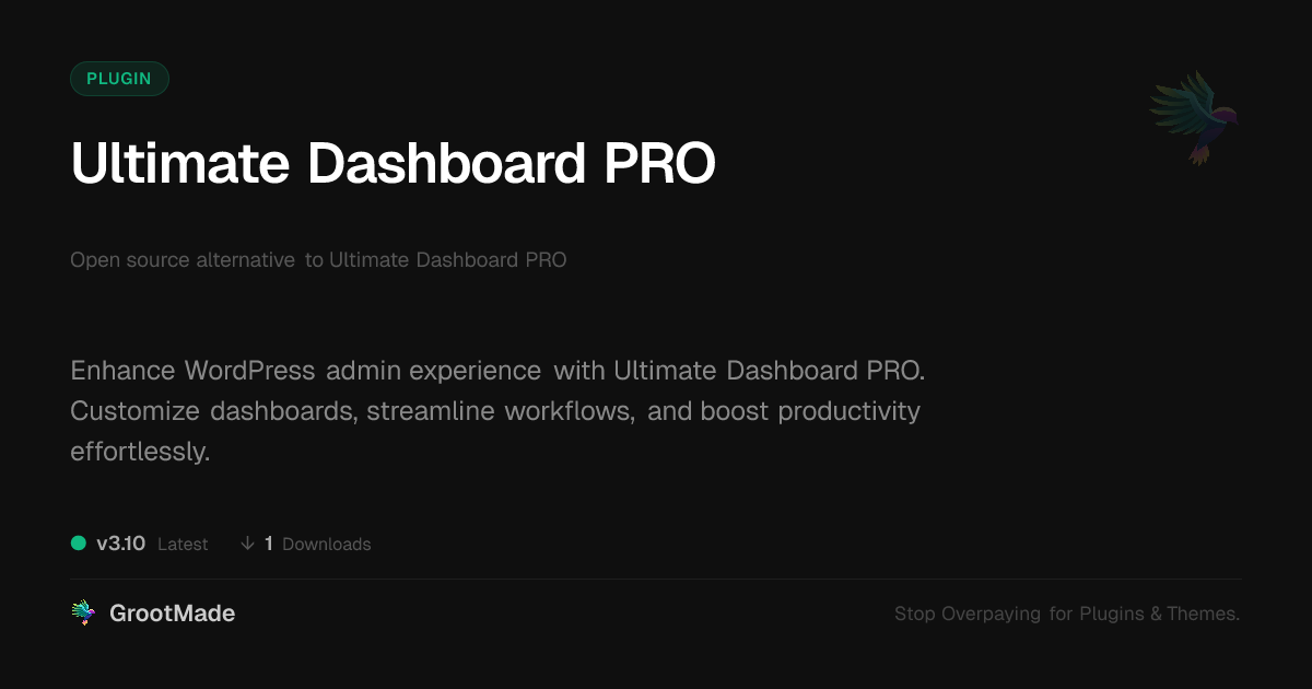 Preview of Ultimate Dashboard PRO