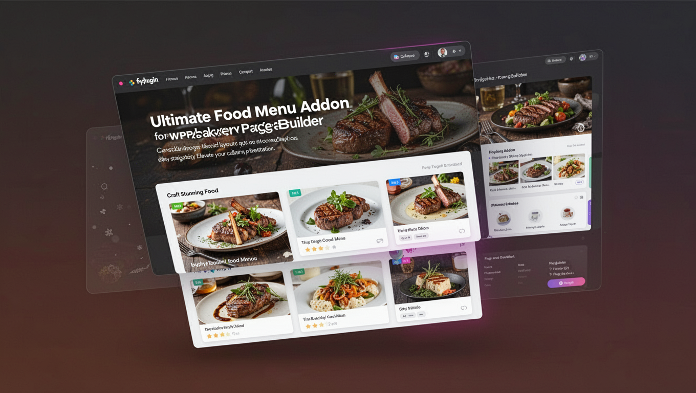 Preview of Ultimate Food Menu Addon for WPBakery Page Builder (formerly Visual Composer)