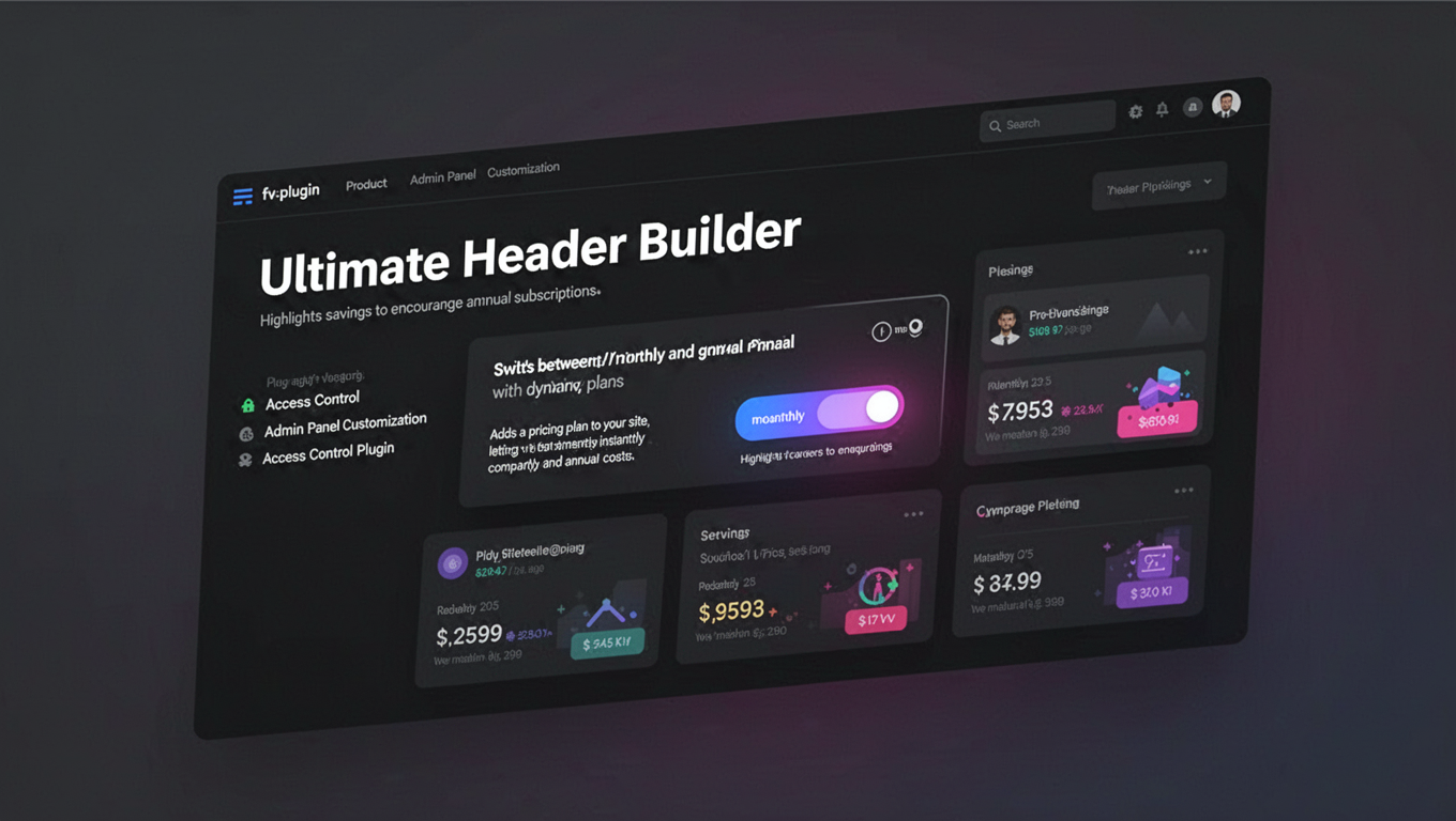 Preview of Ultimate Header Builder