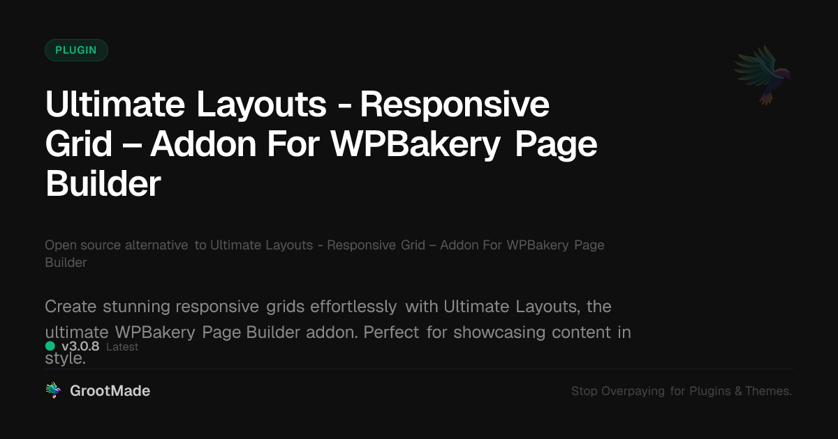 Preview of Ultimate Layouts - Responsive Grid – Addon For WPBakery Page Builder