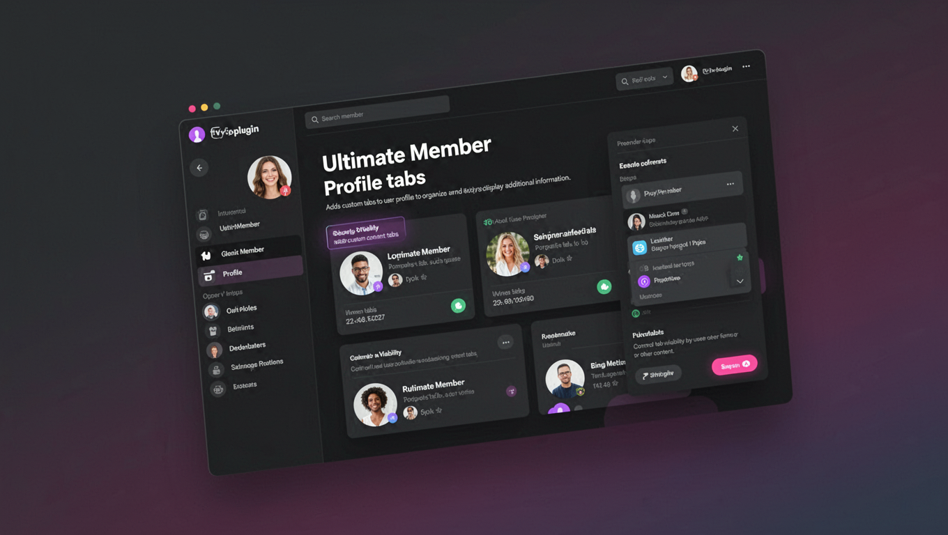 Preview of Ultimate Member - Profile tabs