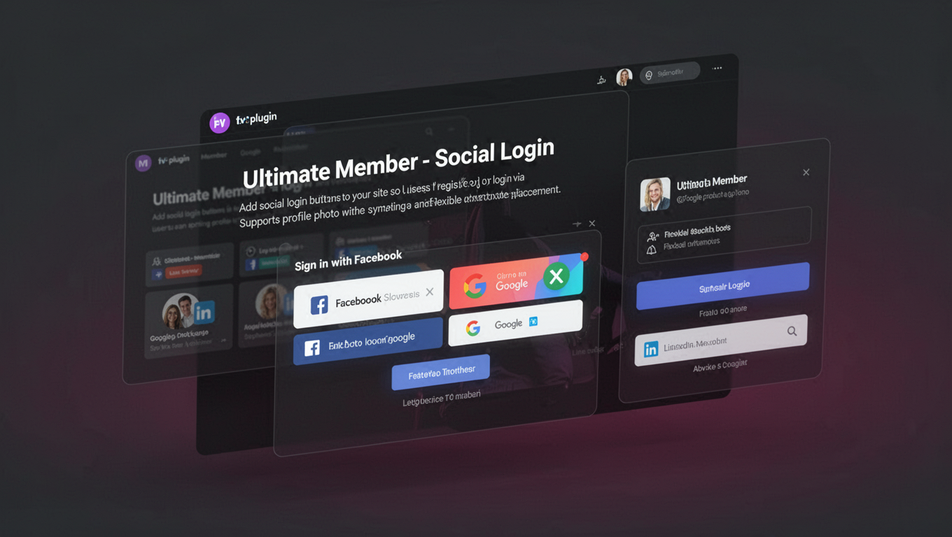 Preview of Ultimate Member - Social Login