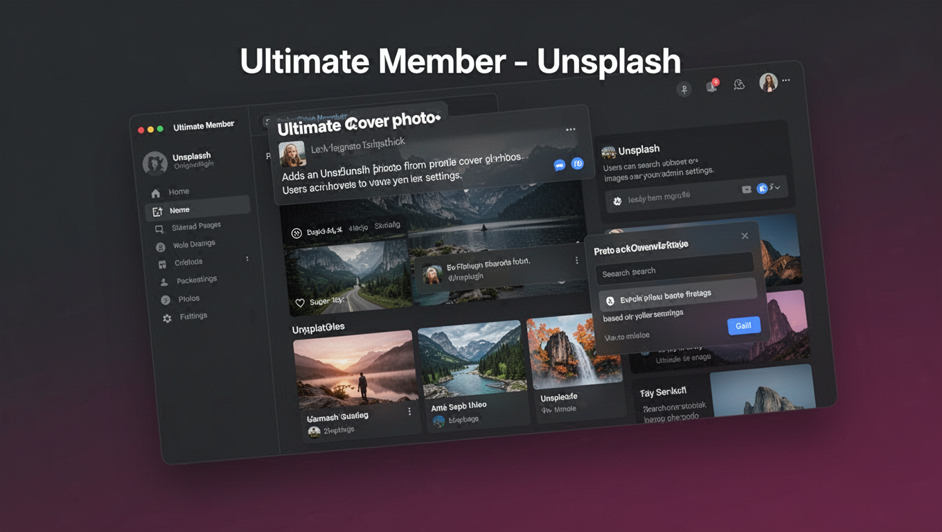 Preview of Ultimate Member - Unsplash