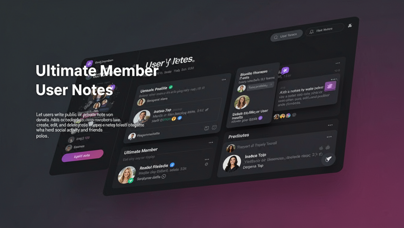 Preview of Ultimate Member - User Notes