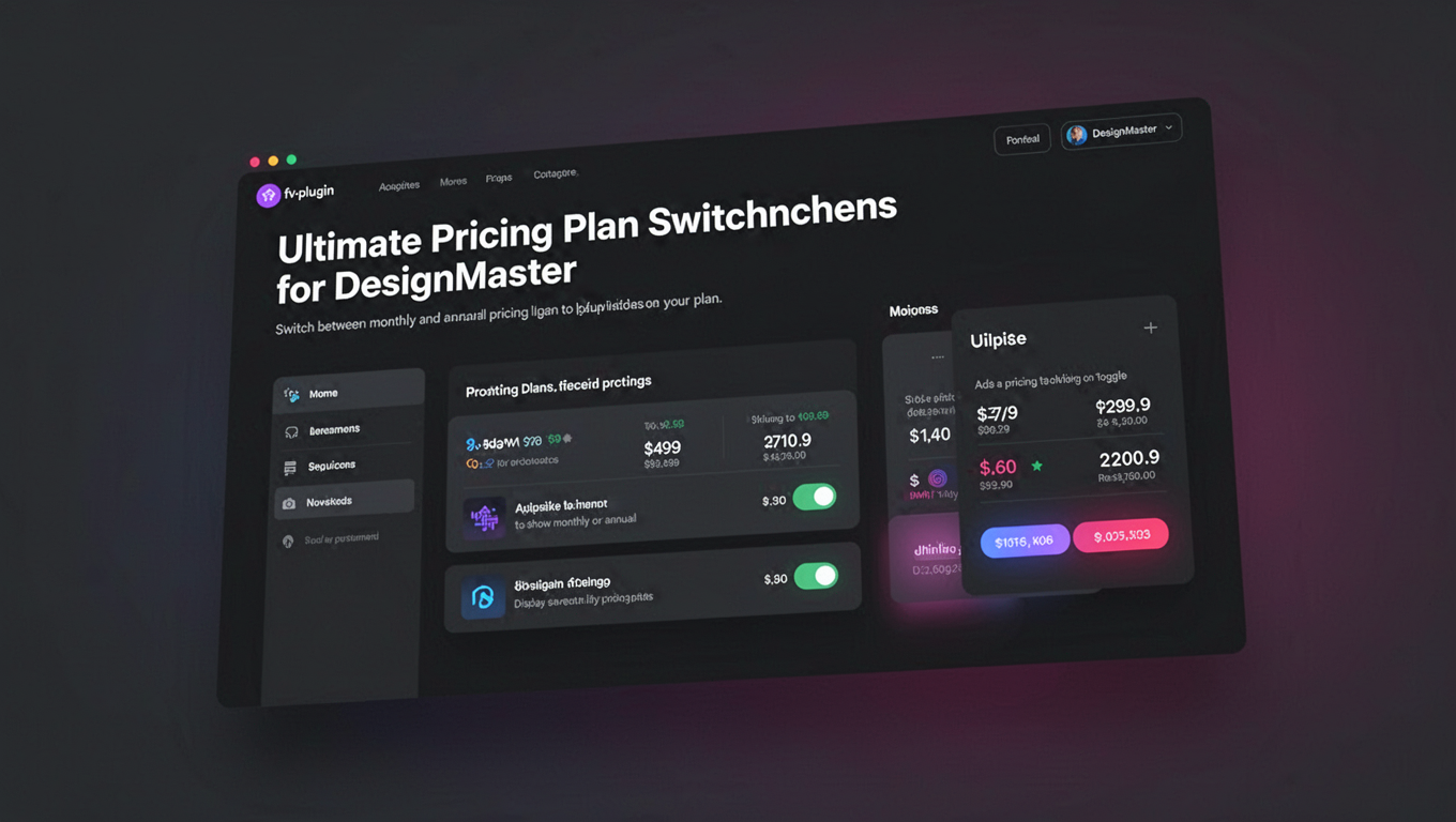 Preview of Ultimate Pricing Plan Switcher for DesignMaster
