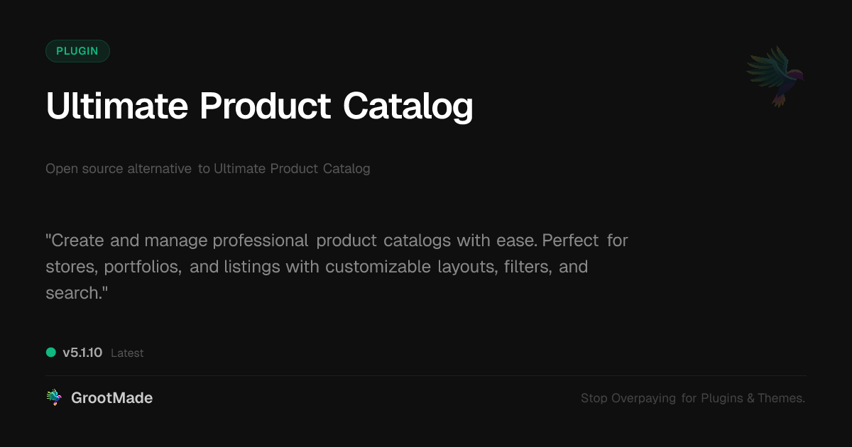 Preview of Ultimate Product Catalog
